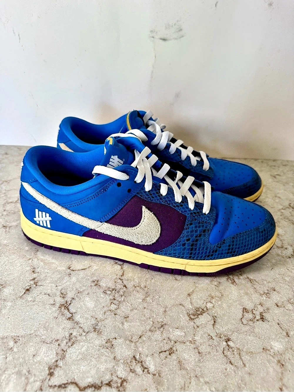 Nike Dunk Low SP Undefeated '5 On It' Sneakers Blue & Purple